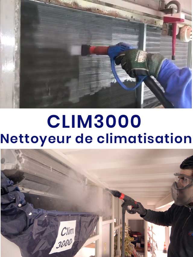 Clim3000 : matériel de nettoyage et désinfection de climatisation.