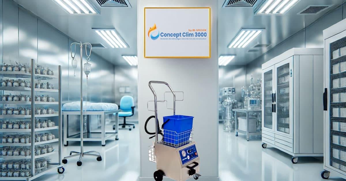 Illustration avantages d'un nettoyeur vapeur sèche - ConceptClim3000