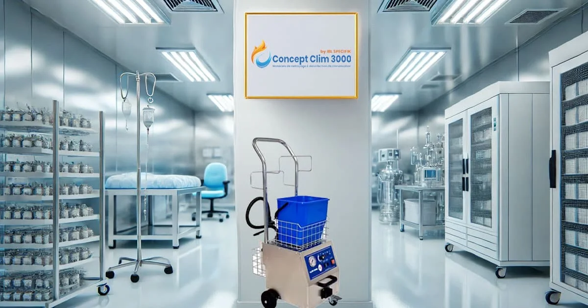 Illustration avantages d'un nettoyeur vapeur sèche - ConceptClim3000